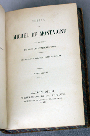 Essais de Michel de Montaigne (1922) – GOHD Books