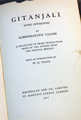 gitanjali written by rabindranath tagore