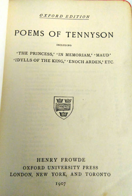 Poems of Tennyson (1907) – GOHD Books